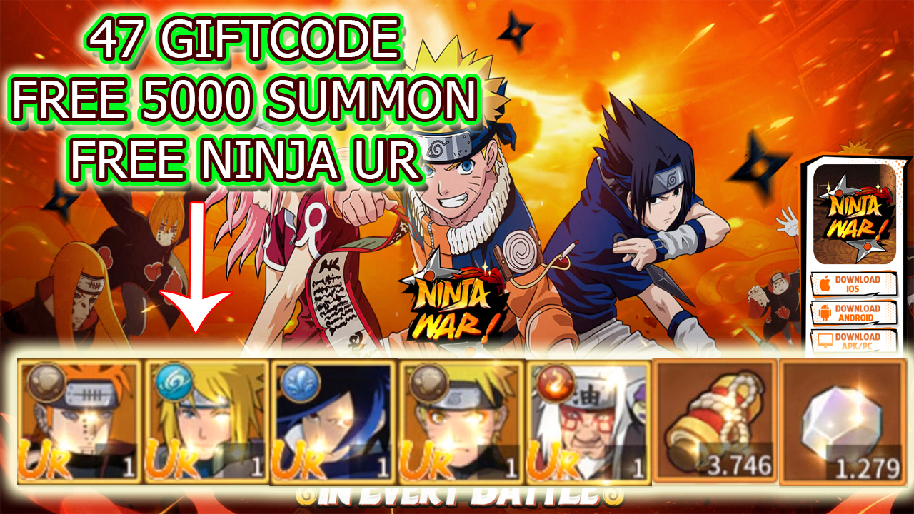 Ninja War Shinobi Legend & All Redeem Code | 47 Giftcodes Ninja War Shinobi Legend Mobile