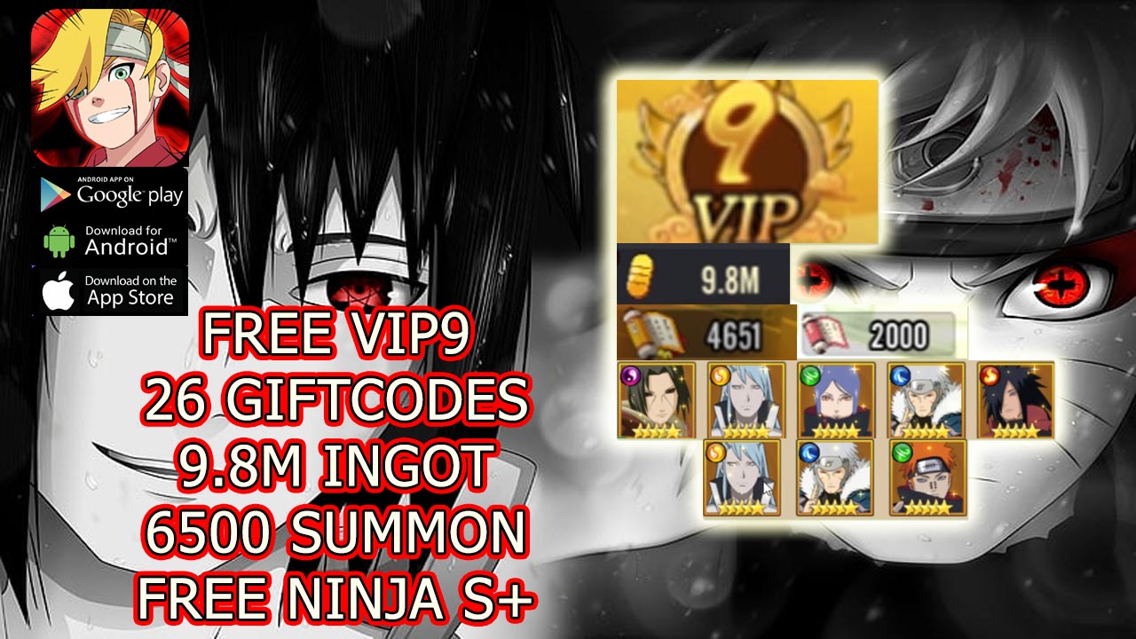 AFK Ninja Ultimate & 26 Giftcode Gameplay Free VIP 9 - Free Ninja S+ - Free 6500 Summon | All Redeem Codes AFK Ninja Ultimate - How to Redeem Code | AFK Ninja Ultimate 