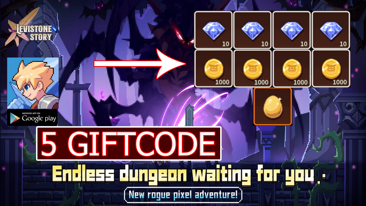 Levistone Story & 5 Giftcodes Gameplay Android Download | All Redeem Codes Levistone Story | Levistone Story Mobile RPG Game | Levistone Story Codes 