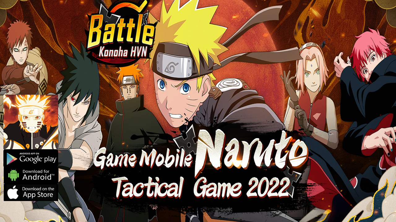 Battle Konoha HVN Gameplay Free VIP 9 - Free Ninja SSR - Free 1400 Summon - Level 35 | Battle Konoha HVN Mobile Naruto RPG | Battle Konoha HVN Android iOS APK Download 