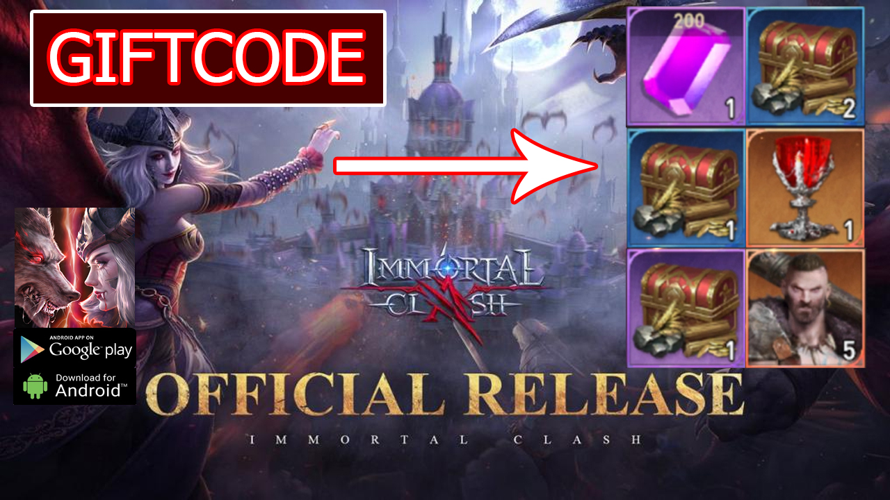 Immortal Clash & 3 Giftcodes Gameplay Android APK Download | All Redeem Codes Immortal Clash - How to Redeem Code | Immortal Clash Code | Immortal Clash 
