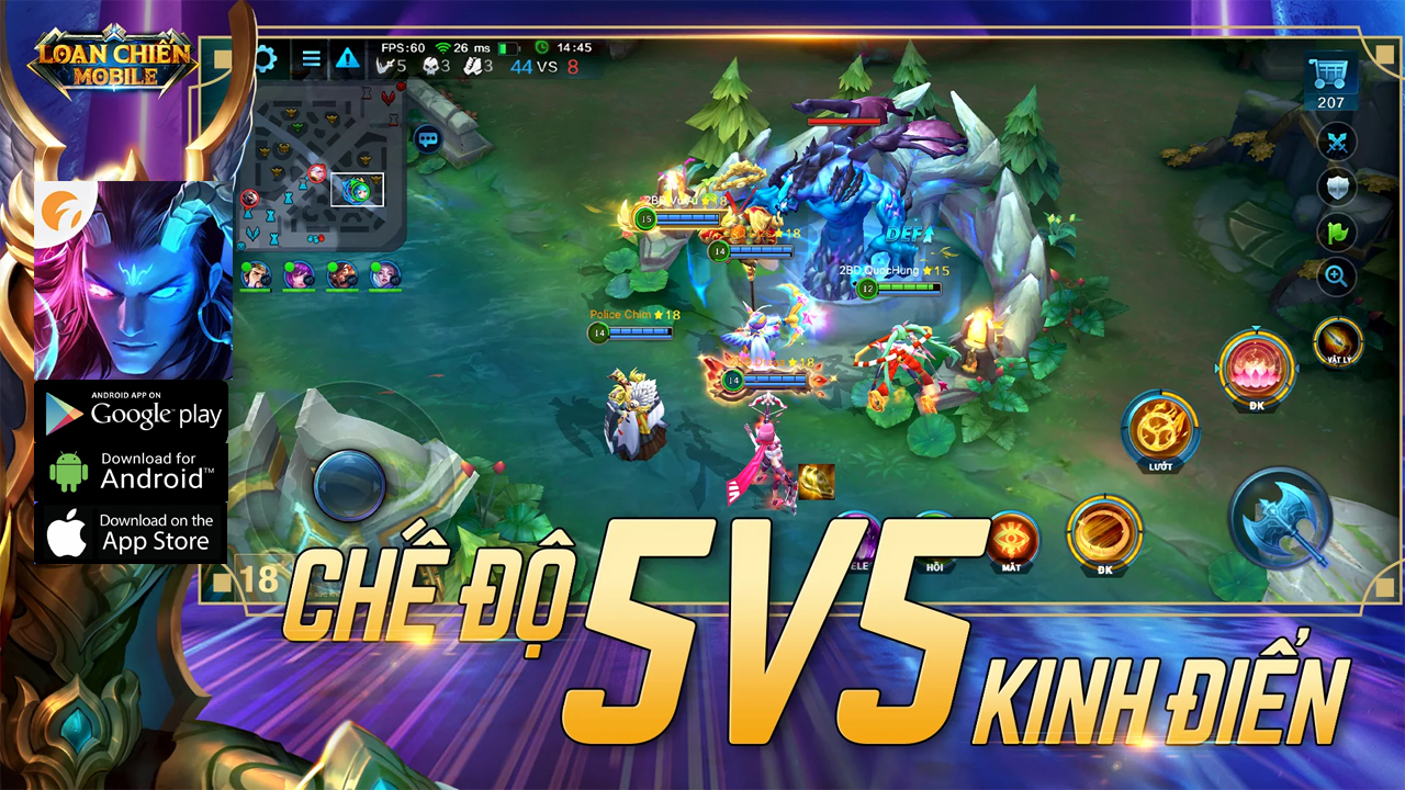 Loạn Chiến Mobile mở tải bản Việt trải nghiệm game ngay | Loạn Chiến Mobile Game MOBA 5vs5 | Loạn Chiến Mobile Funzy | Loạn Chiến Mobile 