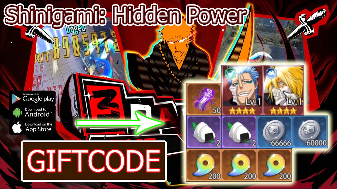 Shinigami Hidden Power Gameplay Free 4 Giftcodes Android APK Download | All Redeem Codes Shinigami Hidden Power - How to Redeem Code | Shinigami Hidden Power 