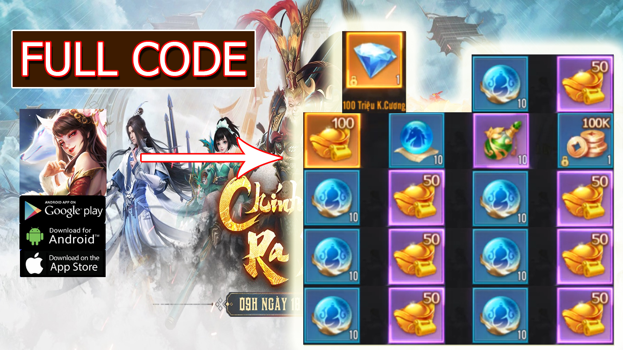Tuyệt Thế Kiếm Vương & 9 Giftcode | Full Code Tuyệt Thế Kiếm Vương & Cách nhập mã nhận quà giá trị | Tuyệt Thế Kiếm Vương code | Tuyệt Thế Kiếm Vương Gamate 