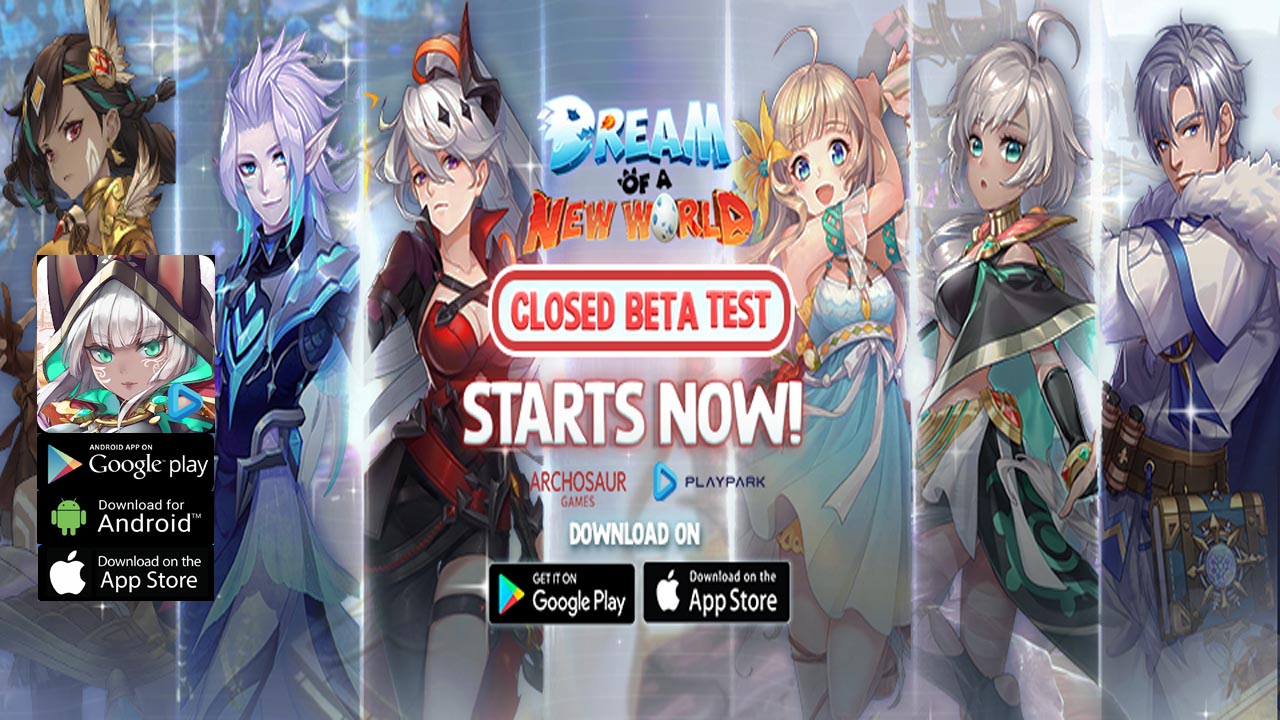 Dream of a New World Gameplay CBT Android iOS APK Download | Dream of a New World Mobile RPG Game | Dream of a New World 