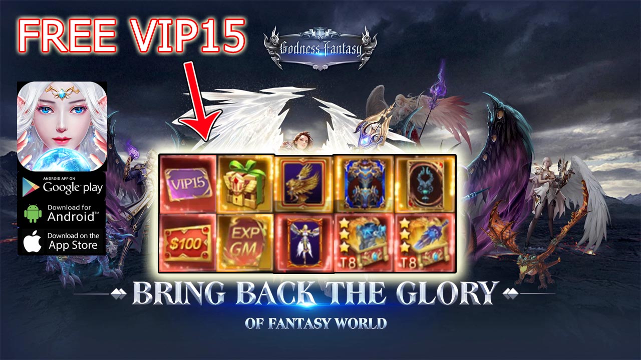 Godness Fantasy Gameplay Free VIP 15 - Free Coin Topup Android APK Download | Godness Fantasy Mobile MMORPG Game | Godness Fantasy 