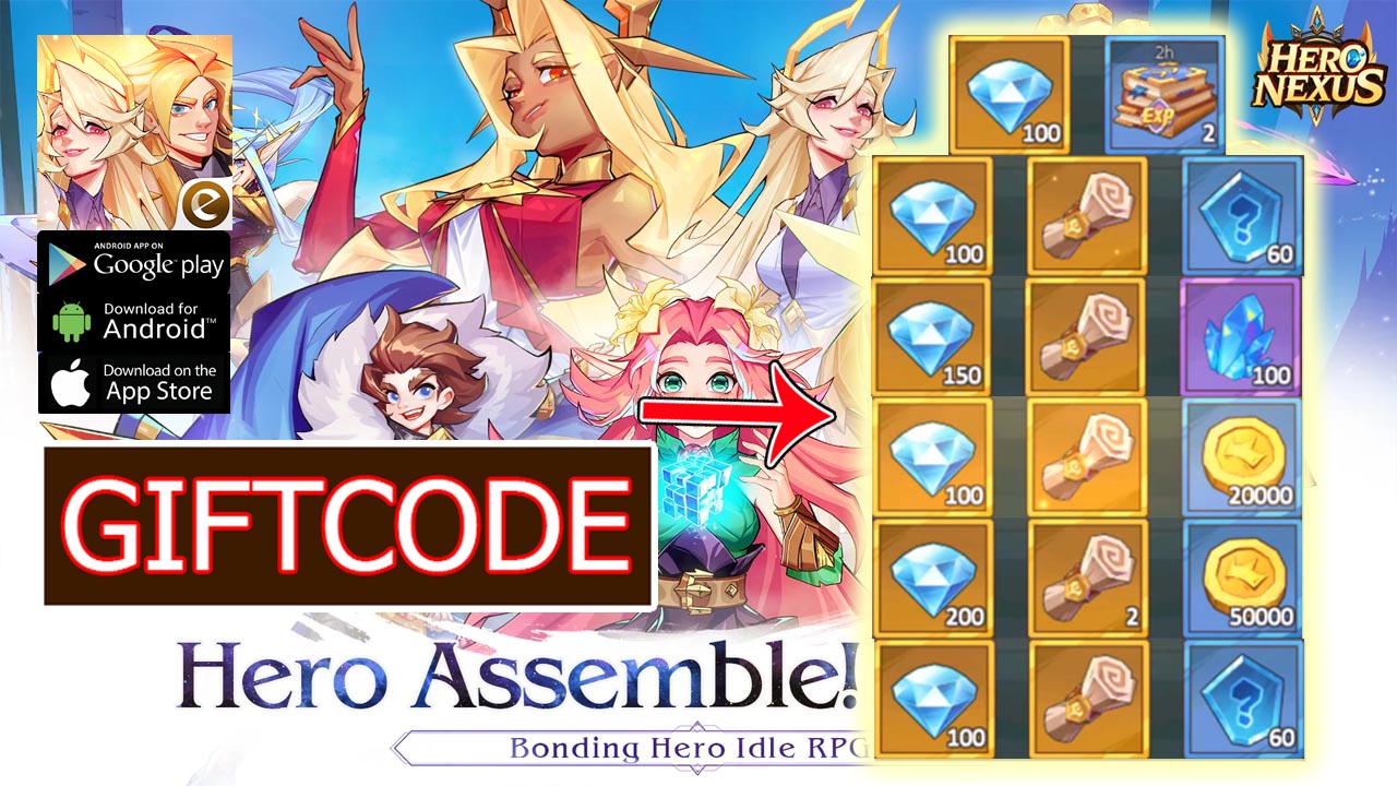 Hero Nexus & 6 Giftcodes Gameplay Android iOS APK Download | All Redeem Codes Hero Nexus - How to Redeem Code | Hero Nexus code 