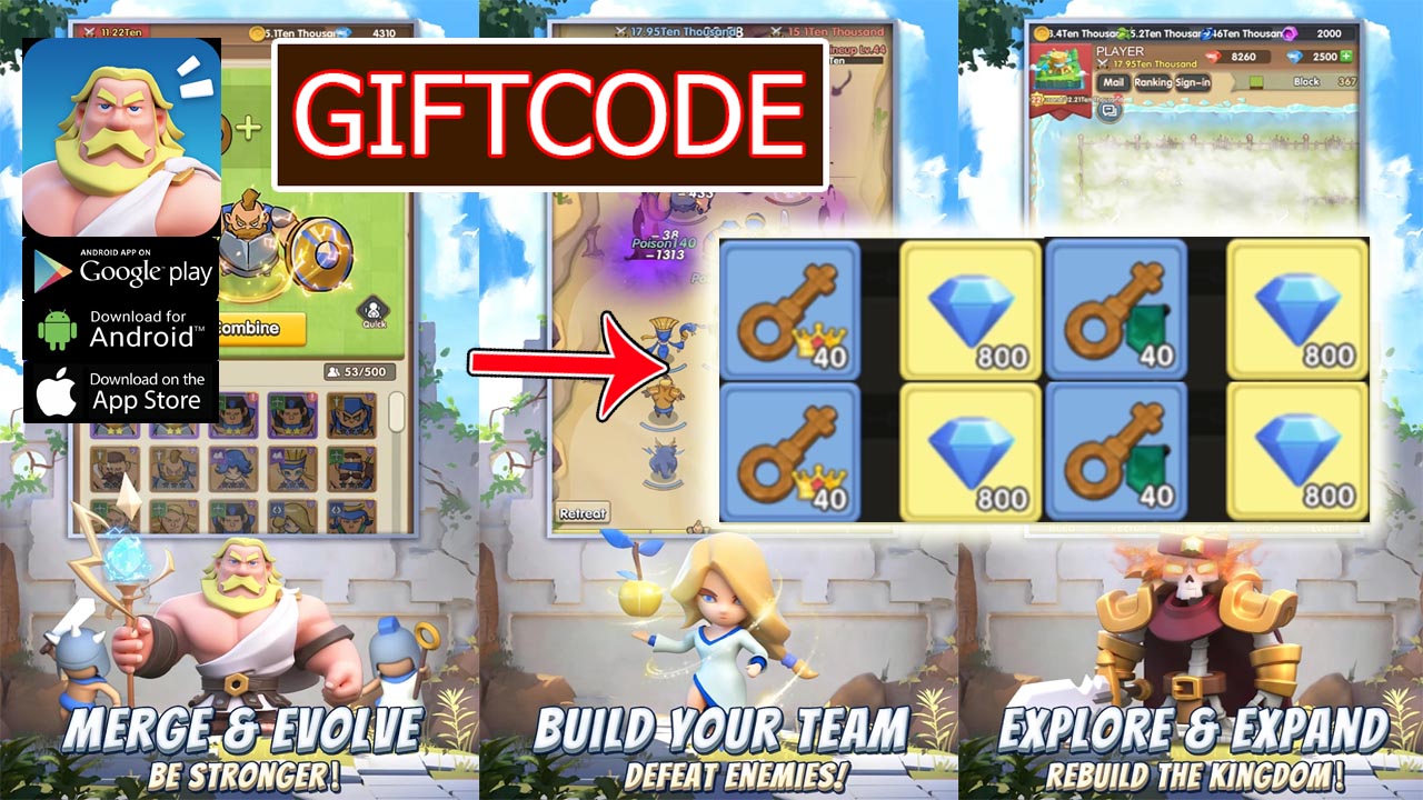 Merge & Explore 4 Giftcodes Gameplay Android iOS APK Download | All Redeem Codes Merge & Explore - How to Redeem Code | Merge & Explore JYSGames