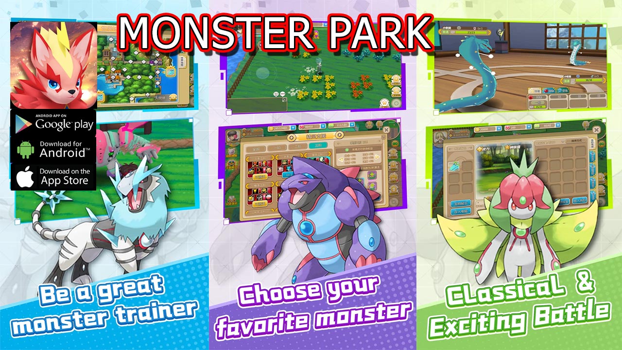 Monster Park Gameplay Android APK Download | Monster Park Mobile Pokemon RPG Game | Monster Park 