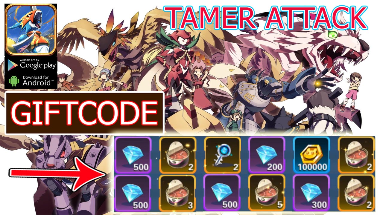 Tamer Attack 5 Giftcodes | All Redeem Codes Tamer Attack - How to Redeem Code | Tamer Attack codes 