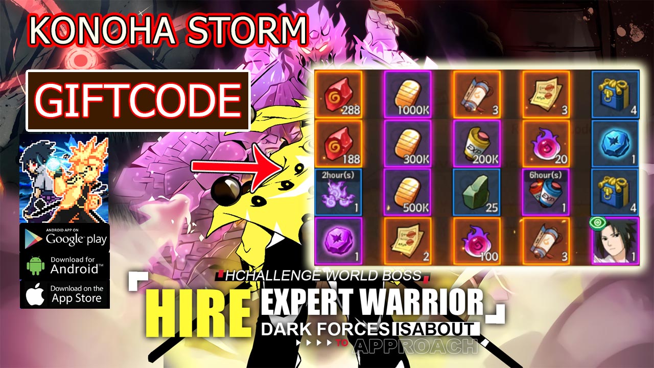 Konoha Storm & 4 Giftcodes | All Redeem Codes Konoha Storm - How to Redeem Code | Konoha Storm 