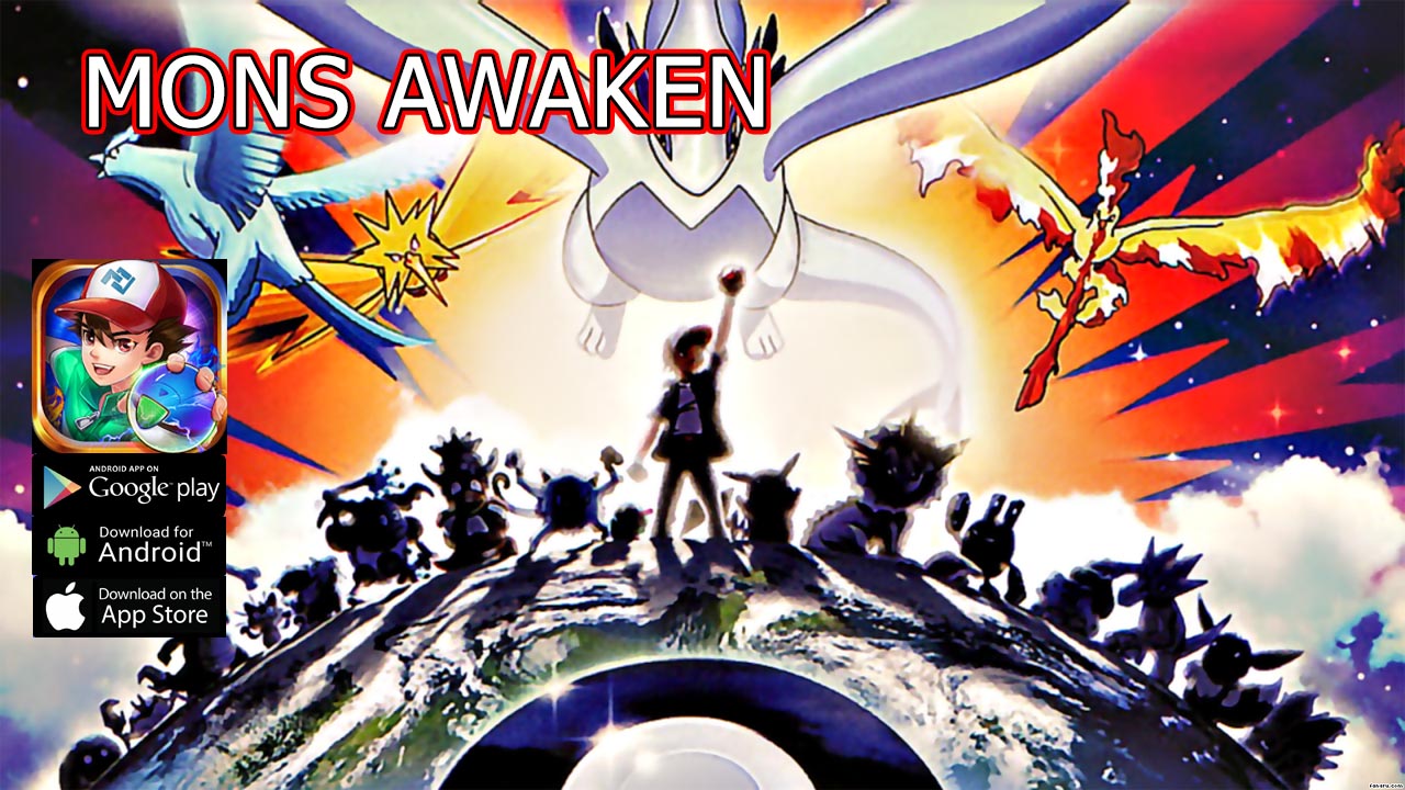 Mons Awaken Gameplay Android APK Download | Mons Awaken Mobile Pokemon RPG Game | Mons Awaken 