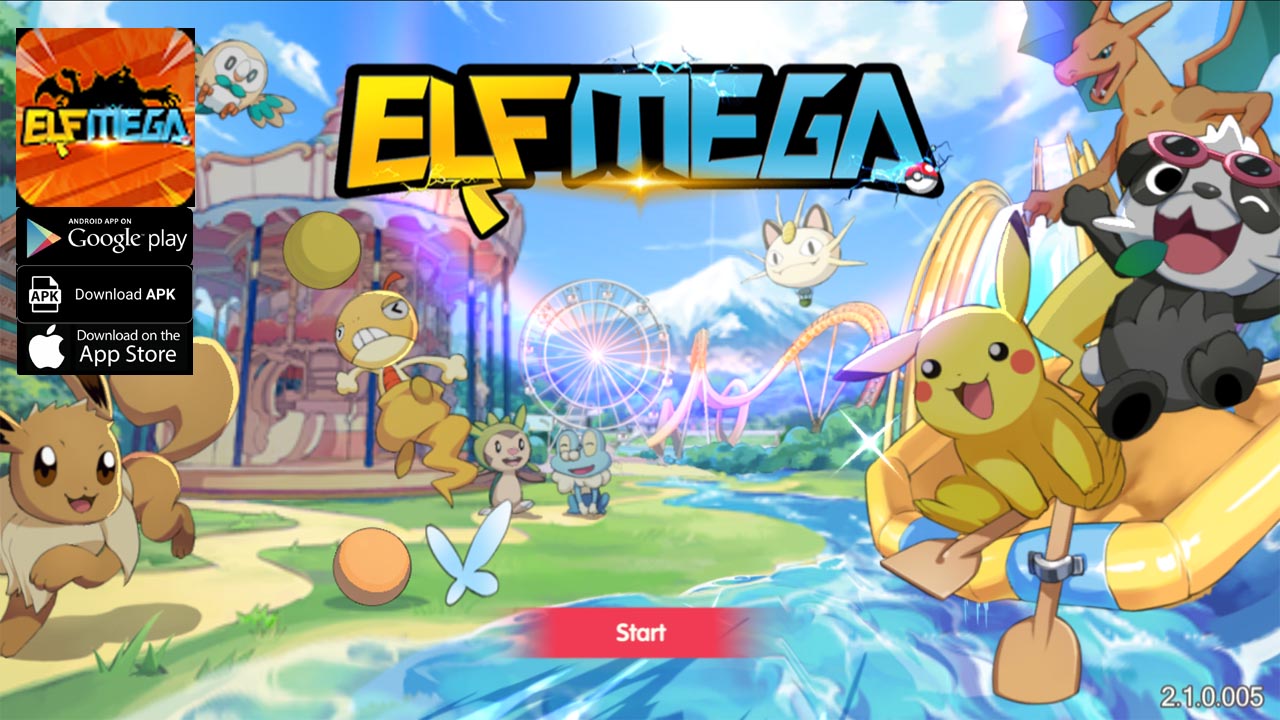 Elf Mega Gameplay Free VIP 3 Android iOS APK Coming Soon | Elf Mega Mobile Pokemon RPG Game | Elf Mega 