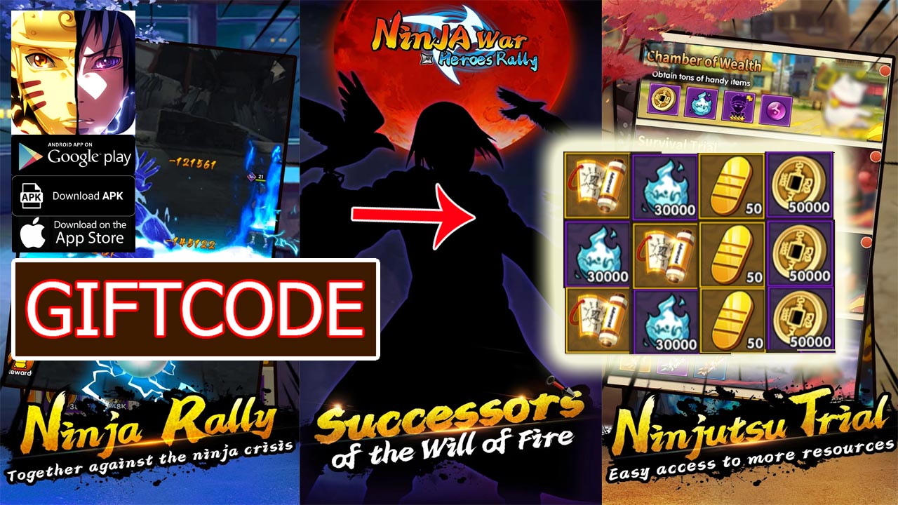 Ninja War Heroes Rally & 3 Giftcodes | All Redeem Codes Ninja War Heroes Rally - How to Redeem Code | Ninja War Heroes Rally 