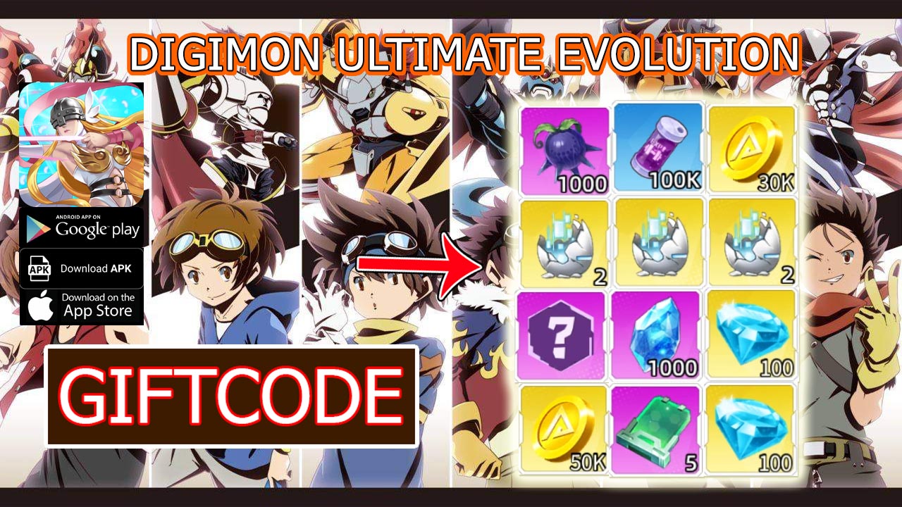 Digimon Ultimate Evolution & 4 Giftcodes | All Redeem Codes Digimon Ultimate Evolution - How to Redeem Code | Digimon Ultimate Evolution 數碼超獸 究極進化 by BIKUN Studio 