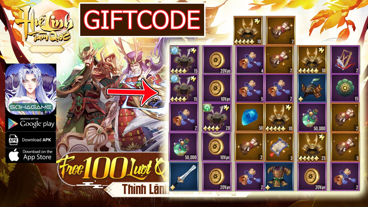 Hư Linh Tam Quốc & 12 Giftcodes | Share Full Code Hư Linh Tam Quốc - Cách nhập mã nhận quà giá trị | Hư Linh Tam Quốc Sohagame 