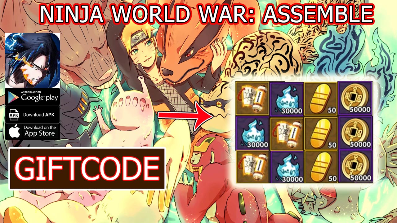 Ninja World War Assemble & 3 Giftcodes Gameplay Android iOS APK Download | All Redeem Codes Ninja World War Assemble - How to Redeem Code 