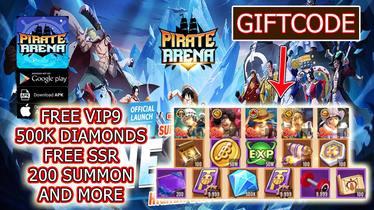 Pirate Arena Mobile & 3 Giftcodes Gameplay Free VIP9 Android iOS | All Redeem Codes Pirate Arena Mobile - How to Redeem Code | Pirate Arena Mobile 
