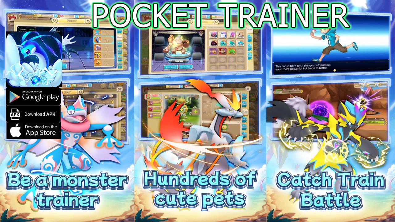 Pocket Trainer Gameplay Android APK Download | Pocket Trainer Mobile Pokemon RPG Game | Pocket Trainer 