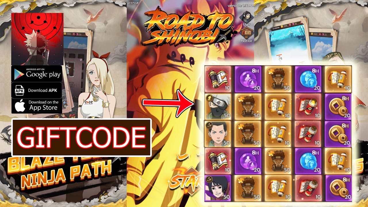 Road to Shinobi & 5 Giftcodes | All Redeem Codes Road to Shinobi Mobile - How to Redeem Code | Road to Shinobi by XDONG STUDIO 