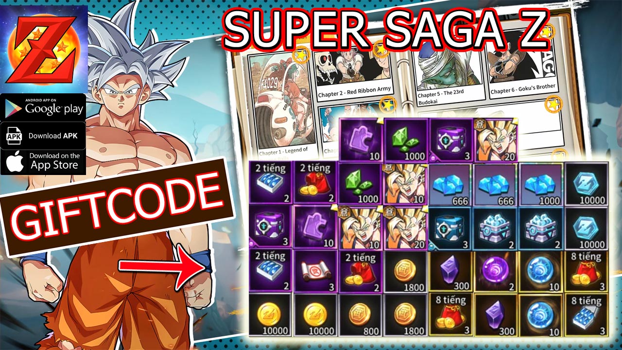 Super Saga Z & 11 Giftcodes | All Redeem codes Super Saga Z Mobile - How to Redeem Code | Super Saga Z by Pan Jian Hong 