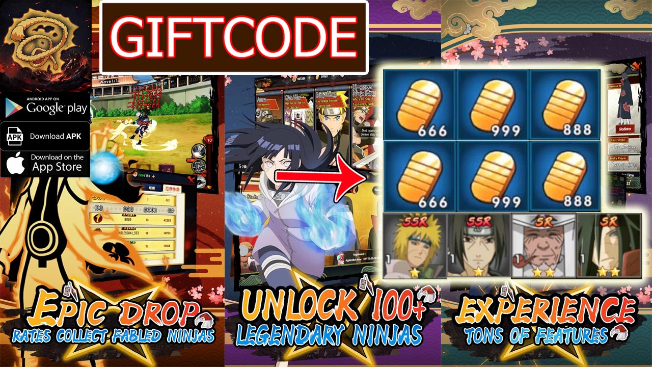 Ultimate Shinobi Victory Road & 5 Giftcodes Gameplay Android APK Download | All Redeem Codes Ultimate Shinobi Victory Road - How to Redeem Code | Ultimate Shinobi Victory Road 