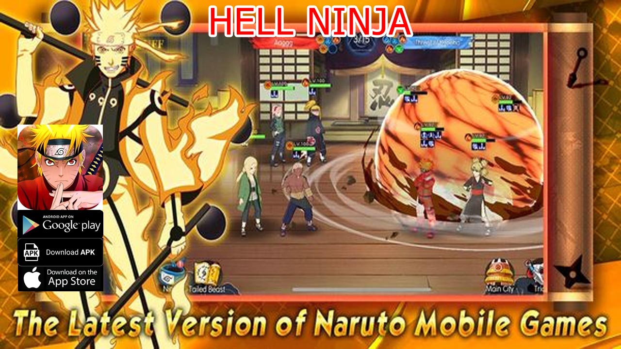 Hell Ninja Gameplay iOS Android APK Download | Hell Ninja Mobile Naruto RPG Game | Hell Ninja by Bedrock Technology Solutions, LLC