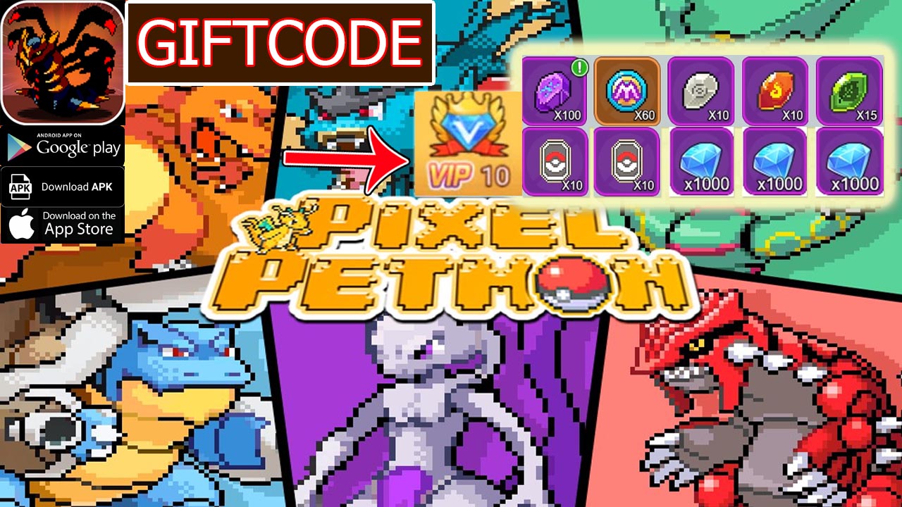 Pixel Petmon & 2 Giftcodes Gameplay Android APK Download | All Redeem Codes Pixel Petmon - How to Redeem Code | Pixel Petmon by DAILY RICH LIMITED 