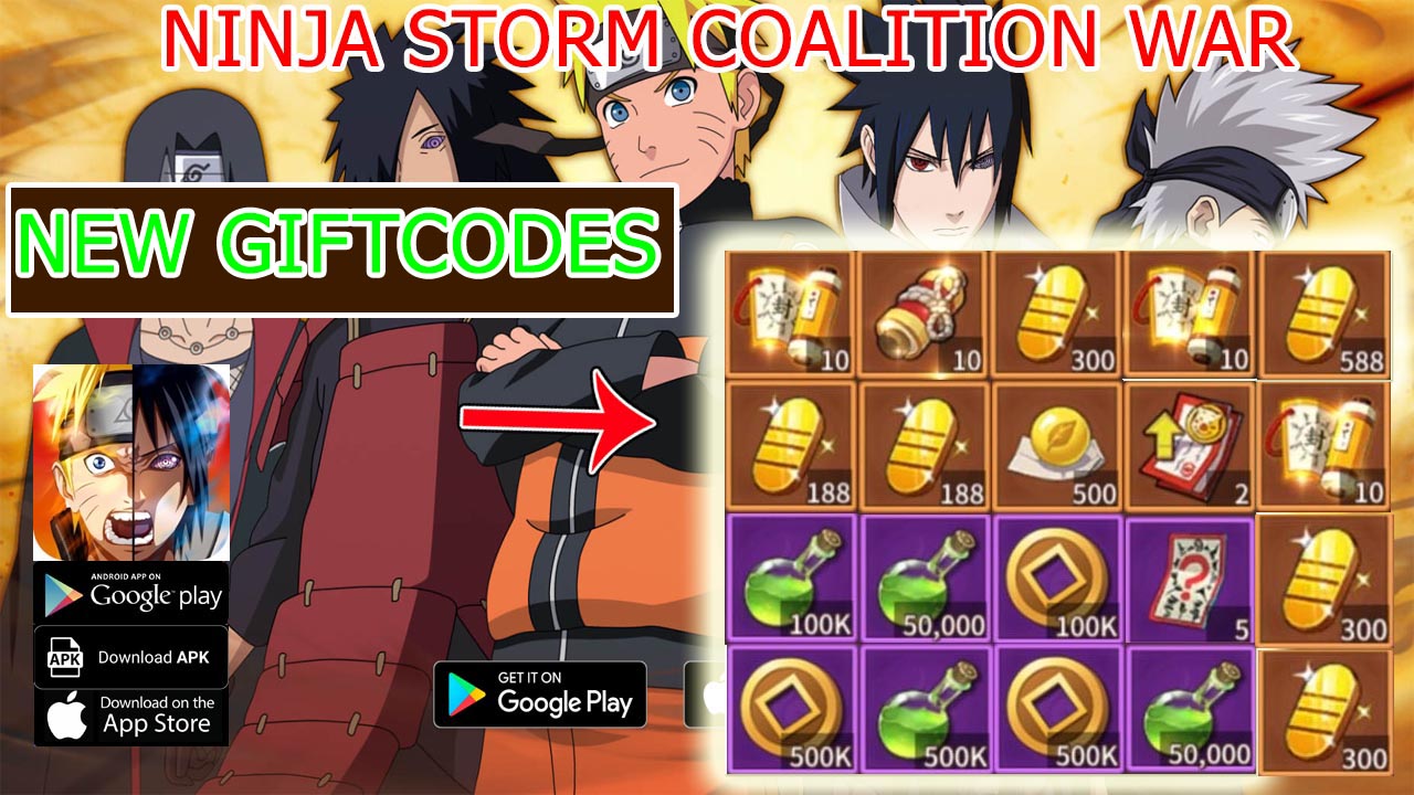 Ninja Storm Coalition War & 8 New Giftcodes | All Redeem Codes Ninja Storm Coalition War - How to Redeem Code | Ninja Storm Coalition War by WHESBY LIMITED 