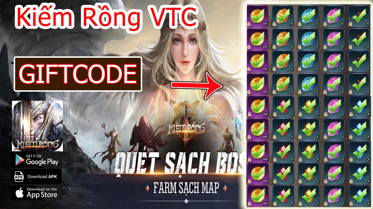 Kiếm Rồng VTC & 19 Giftcodes | Share Full Code Kiếm Rồng VTC - Cách nhập mã nhận quà giá trị | Kiếm Rồng VTC Game Mobile 