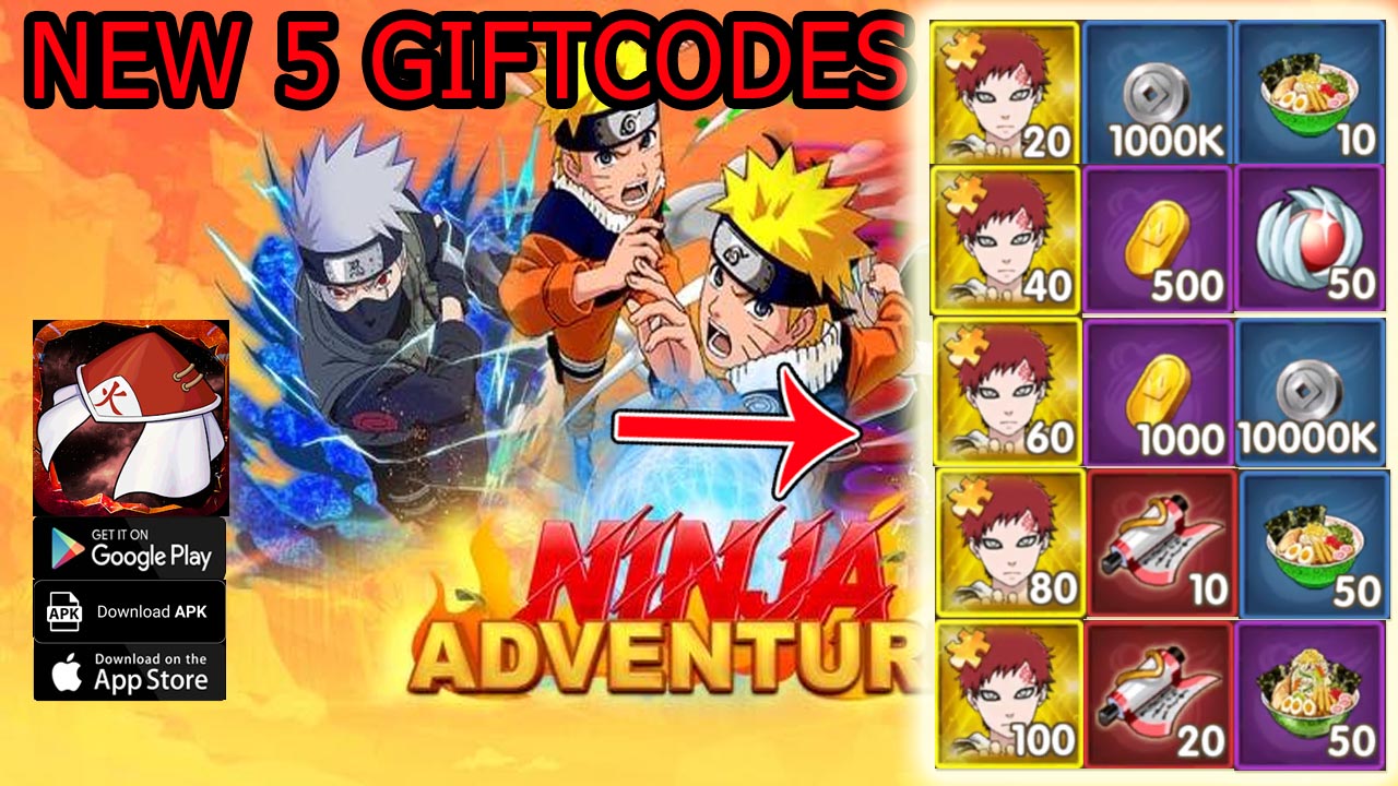 Ninja's Adventure New 5 Giftcodes March | All Redeem Codes Ninja Adventure 90s - How to Redeem Code | Ninja Adventure 90s by Adventure Ninja 92 