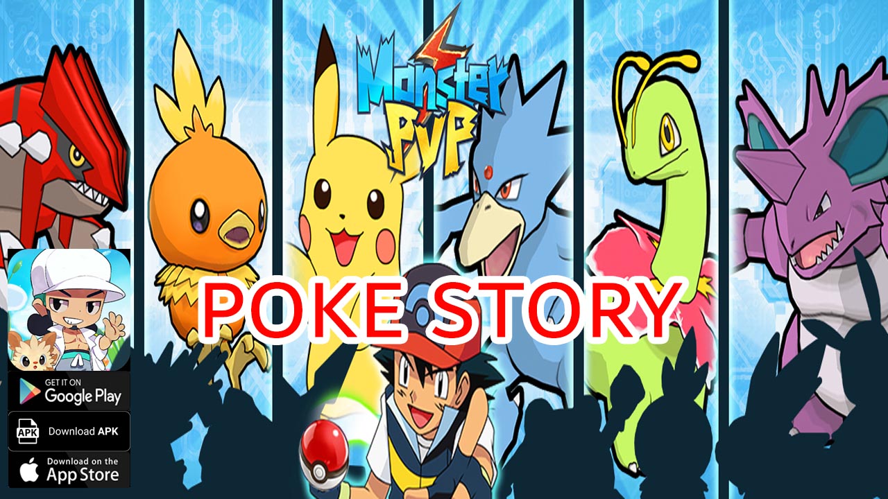 Poke Story Gameplay Android iOS APK | Poke Story Mobile Pokemon RPG Game | Poke Story by IPocket 