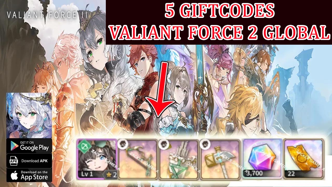 Valiant Force 2 Global & 5 Giftcodes | All Redeem Codes Valiant Force 2 Global Mobile - How to Redeem Code | Valiant Force 2 Global by XII Braves PTE LTD 