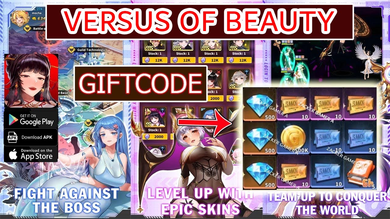 Versus of Beauty & 7 Giftcodes Gameplay Android APK | All Redeem Codes Versus of Beauty - Versus of Beauty | Versus of Beauty by 黃文安 