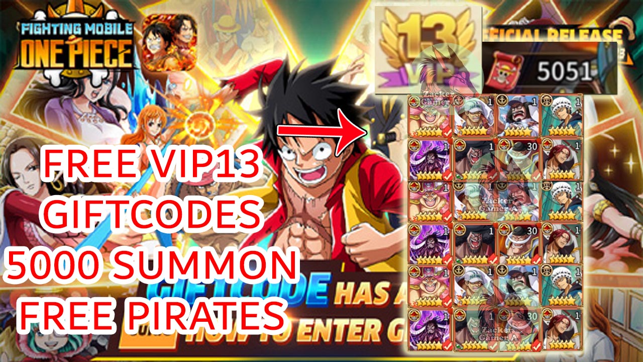 OP Fighting HVN Gameplay & 4 Giftcodes - Free VIP 13 Android iOS | OP Fighting HVN Mobile One Piece Idle RPG 