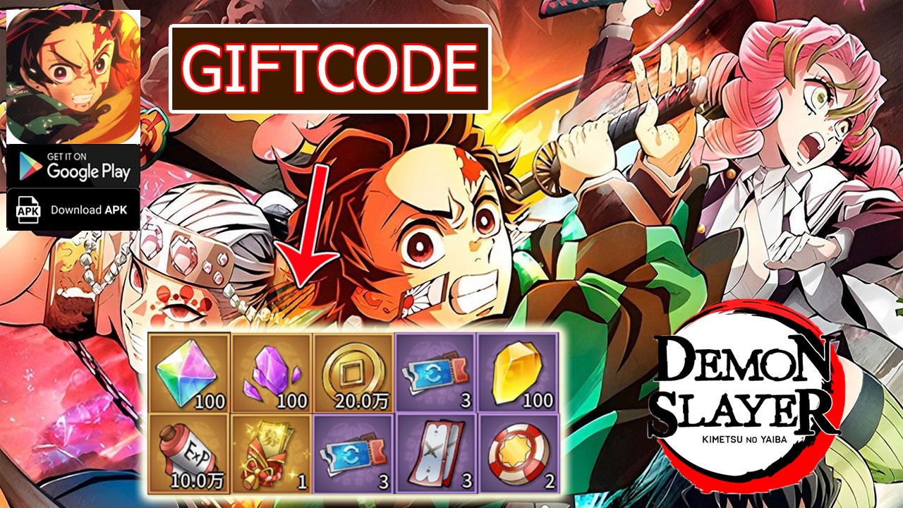 Demon Slayer 鬼灭猎鬼人 Gameplay & 10 Giftcodes Android APK Download | All Redeem Codes Demon Slayer Mobile - How to Redeem Code 
