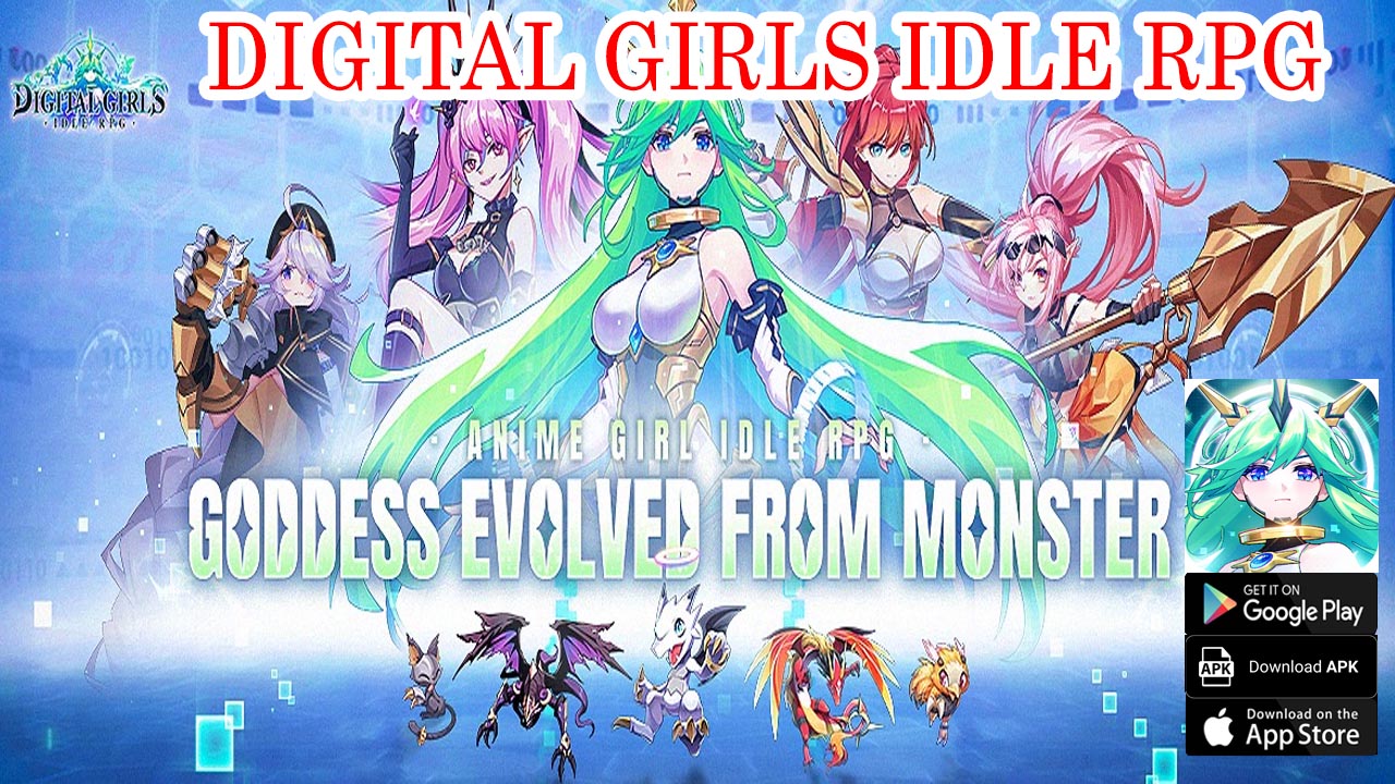 Digital Girls Idle RPG Gameplay Android iOS Coming Soon | Digital Girls Idle RPG Mobile Game | Digital Girls Idle RPG by Winway Entertainment Limited 