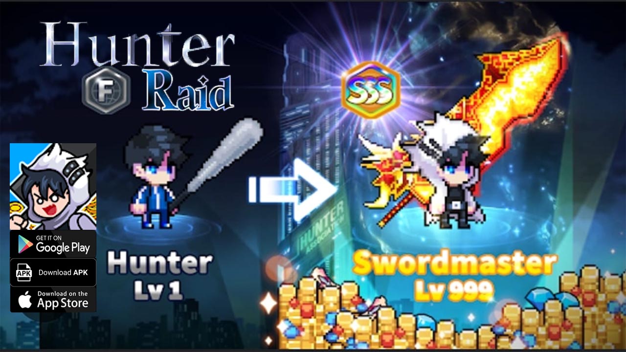 Hunter Raid Idle RPG Gameplay Android APK Download | Hunter Raid Idle RPG Mobile Game | Hunter Raid by gameberry studio 