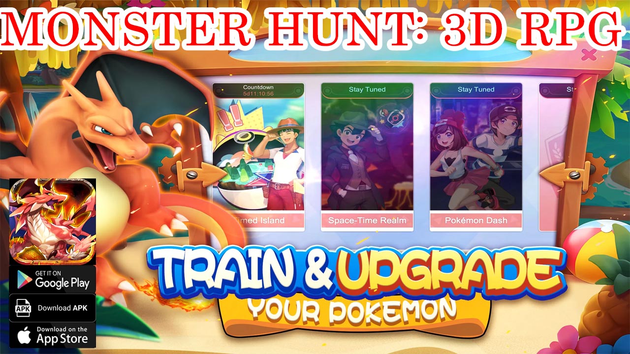 Monster Hunt 3D RPG Gameplay Android iOS APK | Monster Hunt 3D RPG Mobile Pokemon RPG | Monster Hunt 3D RPG by Evert Mulder 