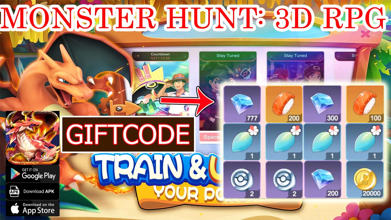 Monster Hunt 3D RPG & 6 Giftcodes | All Redeem Codes Monster Hunt 3D - How to Redeem Code | Monster Hunt 3D RPG by Evert Mulder 