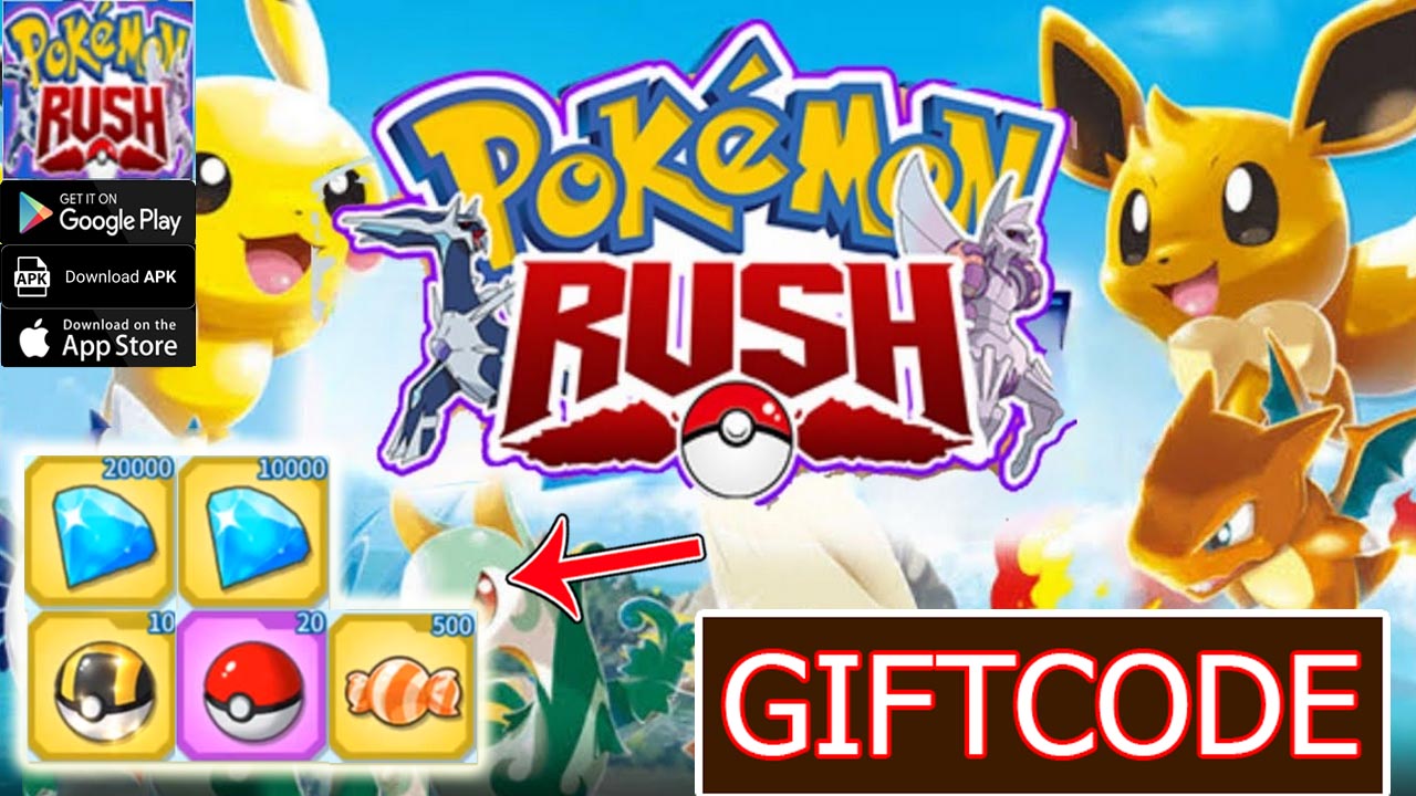 Pokemon Rush Gameplay 4 Giftcodes | All Redeem Codes Pokemon Rush - How to Redeem Code 