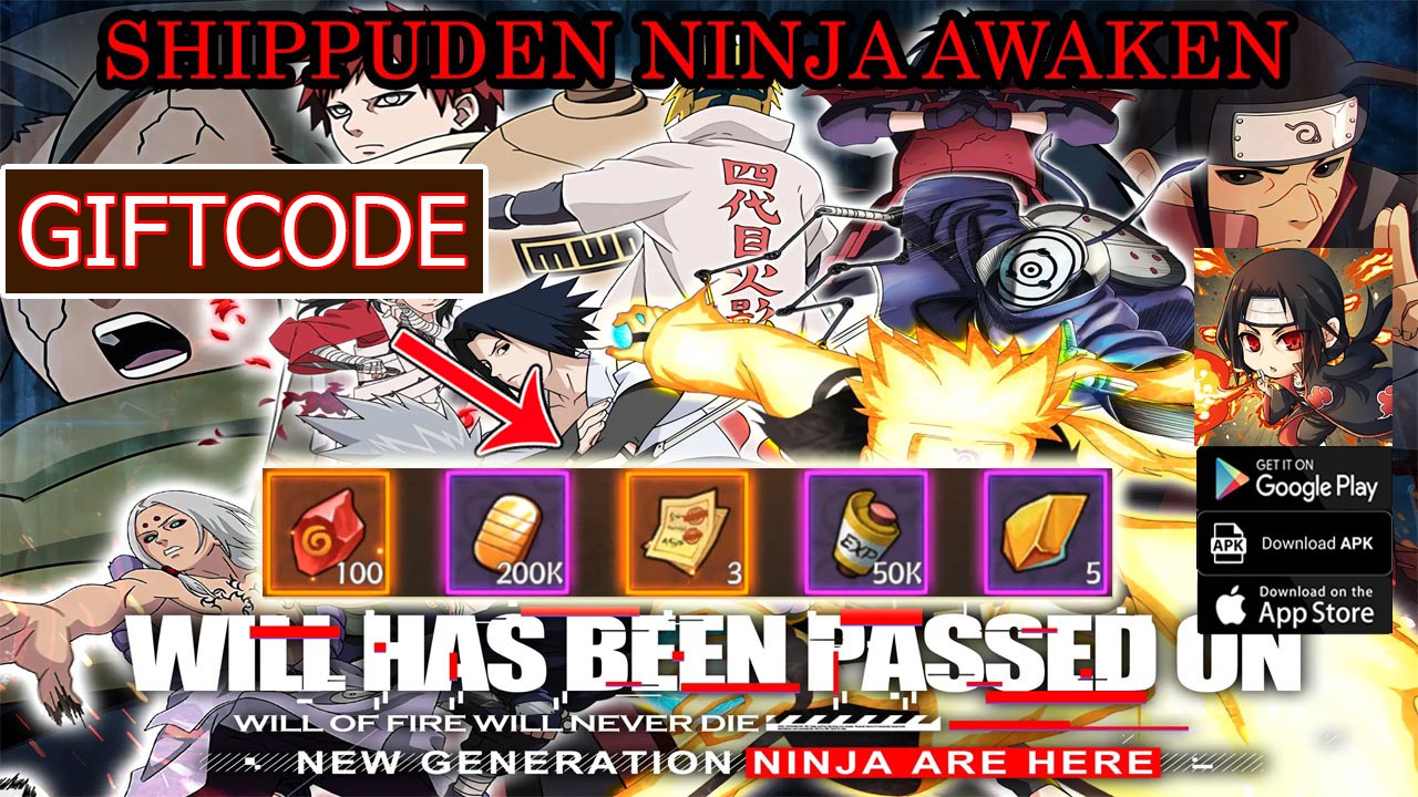 Shippuden Ninja Awaken & 3 Giftcodes | All Redeem Codes Shippuden Ninja Awaken - How to Redeem Code | Shippuden Ninja Awaken by Fuqing Jinsheng Network Technology 