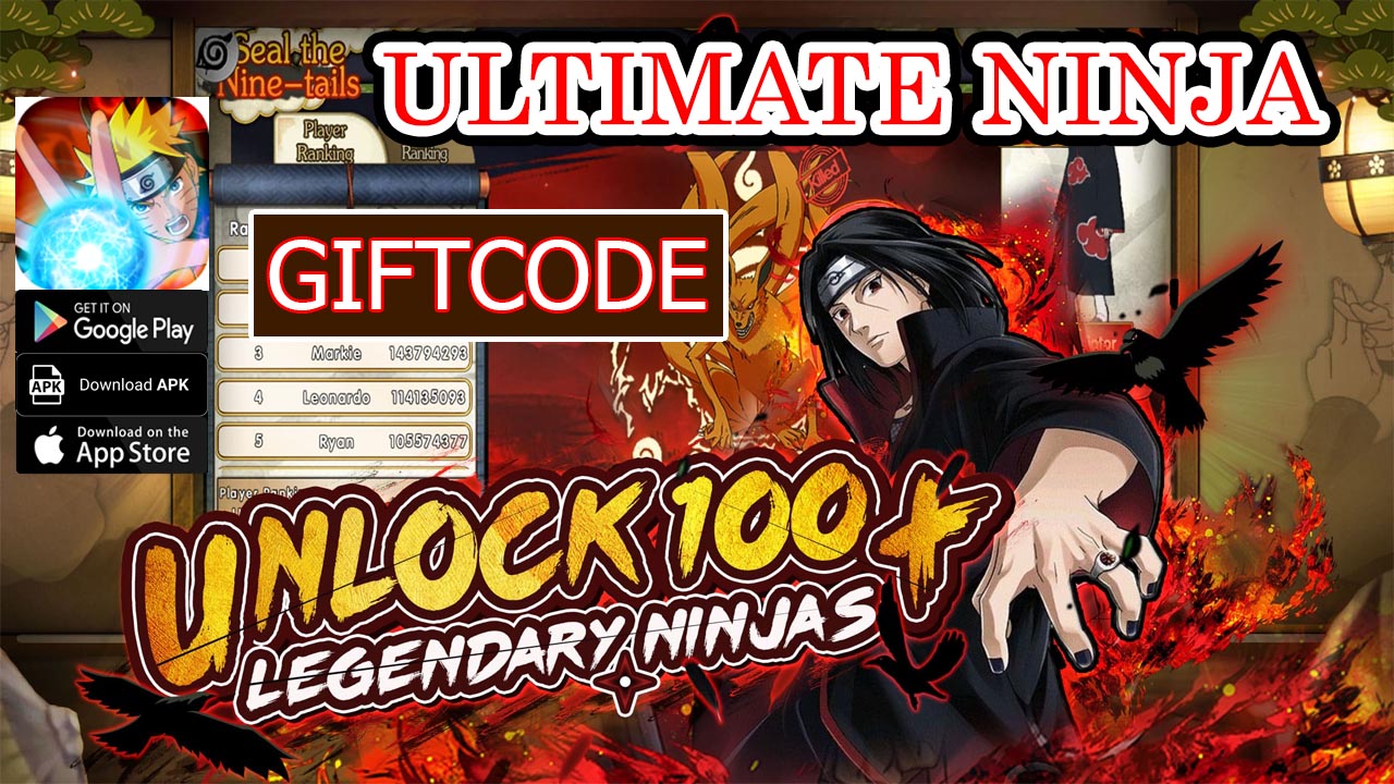 Ultimate Ninja & 7 Giftcodes Gameplay iOS Android APK - How to Redeem Code | Ultimate Ninja Mobile Naruto RPG Game Release iOS 