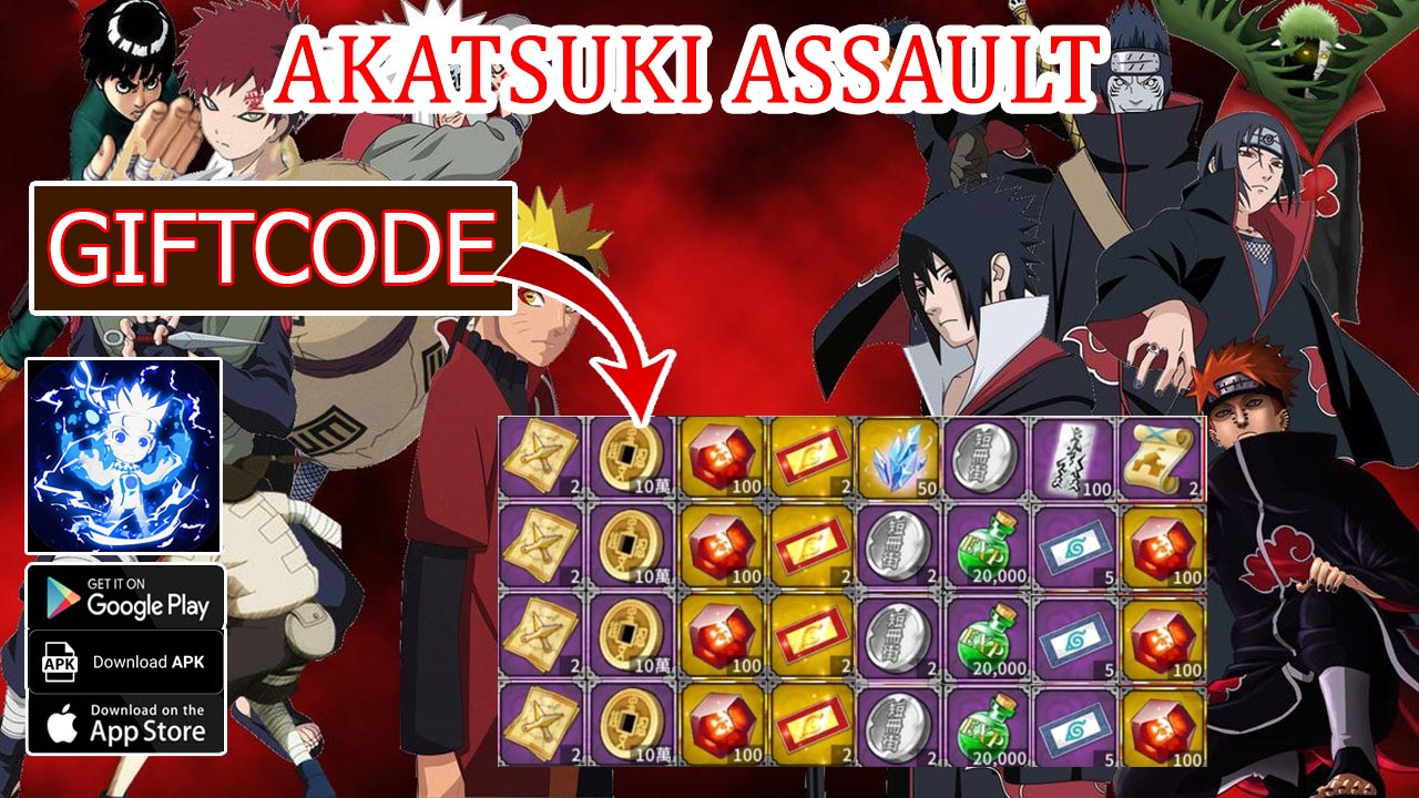Akatsuki Assault & 12 Giftcodes | All Redeem Codes Akatsuki Assault Mobile Naruto RPG - How to Redeem Code | Akatsuki Assault by Balala magic 