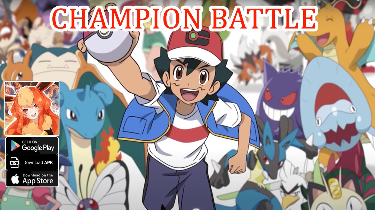 Champion Battle Gameplay Android APK | Champion Battle Mobile Pokemon RPG Game | Champion Battle by SerenaAdv 