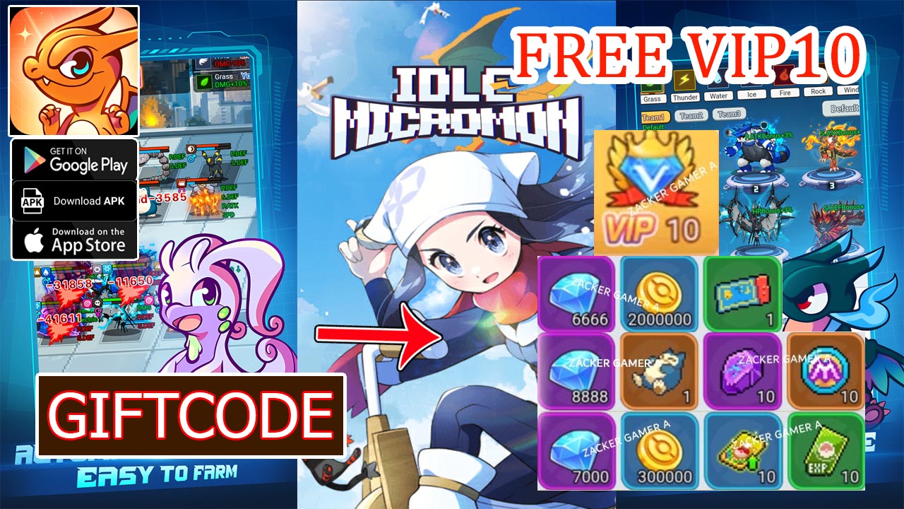 Idle Micromon Gameplay & 2 Giftcodes | All Redeem Codes Idle Micromon - How to Redeem Code | Idle Micromon by MUSKANE 