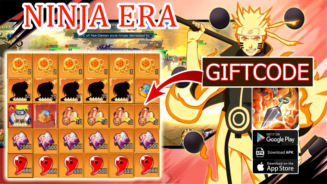 Ninja Era & 17 Giftcodes | All Redeem Codes Ninja Era Mobile Naruto - How to Redeem Code | Ninja Era by Battle of Dawn 