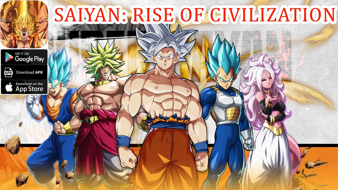 Saiyan Rise of Civilization Gameplay iOS Android APK Download | Saiyan Rise of Civilization Mobile Dragon Ball RPG | Saiyan Rise of Civilization by NTSP LTD 