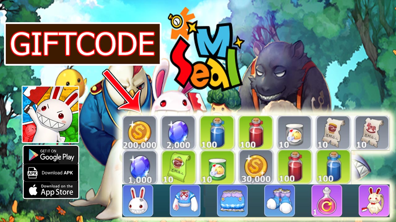 Seal M & 3 Giftcodes | All Redeem Codes Seal M SEA - How to Redeem Code | Seal M by PLAYWITH Inc 