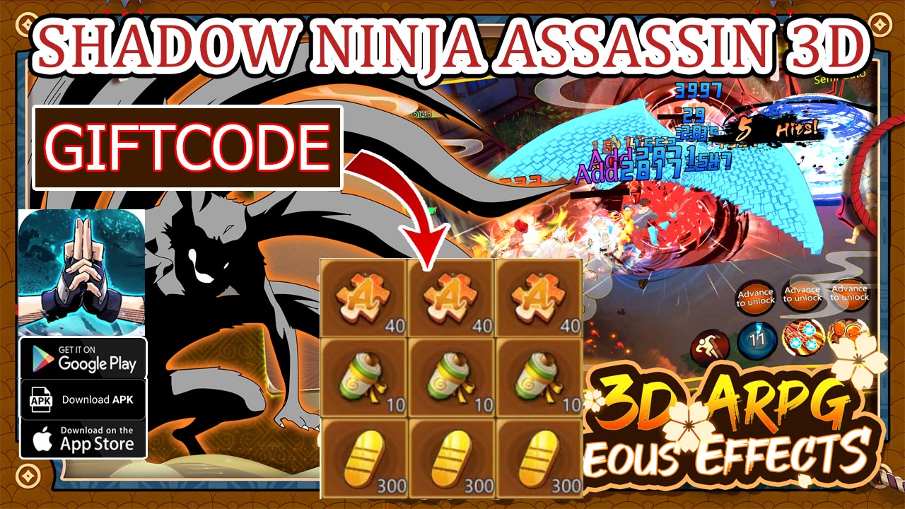 Shadow Ninja Assassin 3D & 11 Giftcodes | All Redeem Codes Shadow Ninja Assassin 3D - How to Redeem Code | Shadow Ninja Assassin 3D by Sun LinKen 